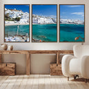 Santorini Wall Art Canvas Print