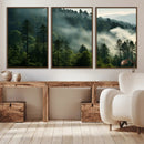 Misty Forest Wall Art Premium Canvas Print a Foggy and by MyGreatCanvas | Canvas Wall Art Prints | Photo Prints & Wall Decor