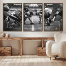 American Football Wall Art Canvas Print Framed Stadium Sport