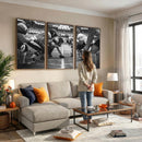 American Football Wall Art Canvas Print Framed Stadium Sport