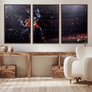 American Football Wall Art Canvas Print, Stadium Sport Wall
