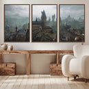 Disney Castle Wall Art Canvas Print, Living Kids Home Room