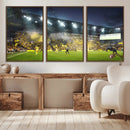 Columbus Crew Stadium Match Triple Canvas Wall Art - Dynamic