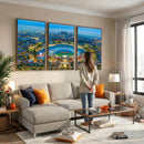 Los Angeles Dodgers Wall Art Canvas, Dodger Stadium Wall Art