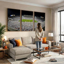 Beaver Stadium Night Game Triple Canvas Wall Art - Penn