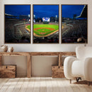 Truist Park Night Game Canvas Art - Atlanta Braves Stadium by MyGreatCanvas | Canvas Wall Art Prints | Photo Prints & Wall Decor