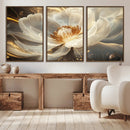 Abstract Floral Wall Art Canvas Print