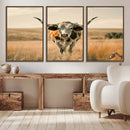 Texas Cow Wall Art Canvas Print for Farm House Wall Decor, by MyGreatCanvas | Canvas Wall Art Prints | Photo Prints & Wall Decor