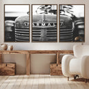 Vintage Farmall Tractor Wall Art Canvas Print, Rustic
