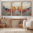Golden Angel Wings Wall Art Canvas Print – Stunning Abstract by MyGreatCanvas | Canvas Wall Art Prints | Photo Prints & Wall Decor