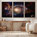 Nebula and Galaxies in Space Wall Art Canvas Print, Spiral