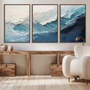 Ocean Wave Canvas Wall Art Print – Coastal Living Room Large