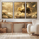 Golden Buddha Wall Art | Yoga Room Decor and Meditation Room by MyGreatCanvas | Canvas Wall Art Prints | Photo Prints & Wall Decor