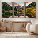 Maroon Bells Wall Art - Scenic Canvas Print of Maroon Bells