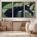Decadent Girl by Ramon Casas Wall Art Canvas Print, Framed