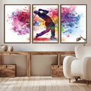 Colorful Golfer Swing Wall Art Canvas Print - Ready to Hang, by MyGreatCanvas | Canvas Wall Art Prints | Photo Prints & Wall Decor