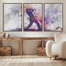 Watercolor Golf Swing Wall Art Canvas Print | Vibrant