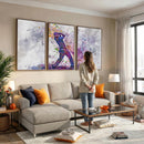 Watercolor Golf Swing Wall Art Canvas Print | Vibrant