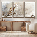 Barn Owl Wall Art | Watercolor Canvas Print | Perfect for