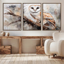 Barn Owl Wall Art | Watercolor Barn Owl Canvas Print | by MyGreatCanvas | Canvas Wall Art Prints | Photo Prints & Wall Decor