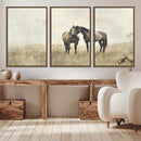 Chines Style Grunge Horses Wall Art Canvas Print by MyGreatCanvas | Canvas Wall Art Prints | Photo Prints & Wall Decor