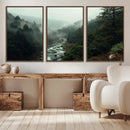 Misty Forest Wall Art | Ready to Hang and Framed | Tranquil