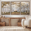 Forest Grove Wall Art | Serene Pathway Canvas Print | Ready