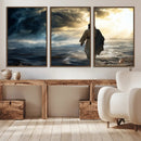 Jesus Walking Water Wall Art – Inspirational Christian