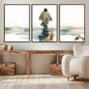 Abstract Jesus Wall Art Canvas Print, Christian Wall Art,