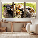 Curious Cows Farmhouse Wall Art | Ready to Hang and Framed