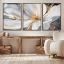 White and Gold Floral Canvas Wall Art - Framed and Ready to by MyGreatCanvas | Canvas Wall Art Prints | Photo Prints & Wall Decor