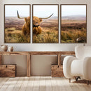 Scottish Highland Cow Wall Art Canvas Print | Ready to Hang by MyGreatCanvas | Canvas Wall Art Prints | Photo Prints & Wall Decor