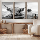 Scottish Highland Cow Wall Art | Rustic Farmhouse Décor |
