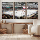 Lausanne Arena Ice Hockey Stadium Wall Art Canvas Print,