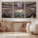 United Center Chicago Bulls Stadium Wall Art Canvas Print