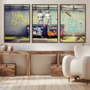 Banksy Life is Short Wall Art - Iconic Graffiti Art on by MyGreatCanvas | Canvas Wall Art Prints | Photo Prints & Wall Decor