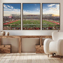 Framed Houston Cougars Football Team Print - Houston TDECU by MyGreatCanvas | Canvas Wall Art Prints | Photo Prints & Wall Decor