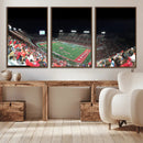 Houston Cougars Football Team Print - Houston TDECU Stadium by MyGreatCanvas | Canvas Wall Art Prints | Photo Prints & Wall Decor