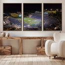 Duke University Blue Devils Football Print Canvas - Durham