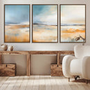 Abstract Landscape Wall Art Canvas Print - Warm Tones of