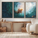 Powerful Jesus Canvas Print - Hand of Salvation,