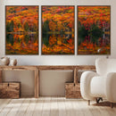 Fall Foliage Wall Art - Autumn Reflection Canvas Print, by MyGreatCanvas | Canvas Wall Art Prints | Photo Prints & Wall Decor