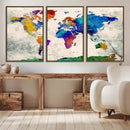 World Map Canvas Print – Framed Travel Map Wall Art for by MyGreatCanvas | Canvas Wall Art Prints | Photo Prints & Wall Decor