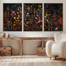Large Floral Painting Print Illustration Flowers Canvas Wall by MyGreatCanvas | Canvas Wall Art Prints | Photo Prints & Wall Decor