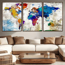 World Map Canvas Print – Framed Travel Map Wall Art for by MyGreatCanvas | Canvas Wall Art Prints | Photo Prints & Wall Decor