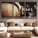 Wine and Barrel Wall Art Canvas Print by MyGreatCanvas | Canvas Wall Art Prints | Photo Prints & Wall Decor