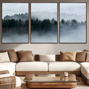 Autumn and Misty Trees in the Forest Wall Art Canvas Print, by MyGreatCanvas | Canvas Wall Art Prints | Photo Prints & Wall Decor