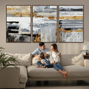 Abstract Painting Canvas Wall Art Print Paint Drip Art Brush