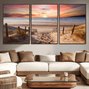 Sunset on the Sea Wall Art Canvas Print by MyGreatCanvas | Canvas Wall Art Prints | Photo Prints & Wall Decor