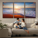Tropical Ocean Sunset Wall Art Canvas Print, Golden Beach by MyGreatCanvas | Canvas Wall Art Prints | Photo Prints & Wall Decor
